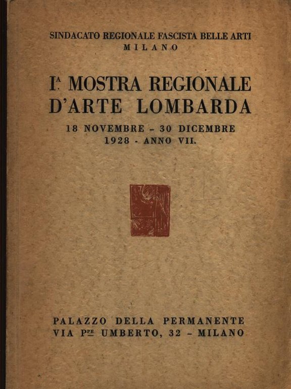 1 Mostra regionale d'arte lombarda