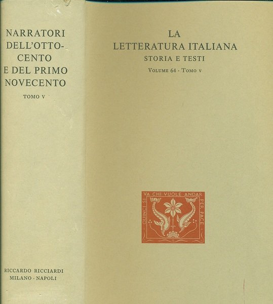 Narratori dell'Ottocento e del primo Novecento. Vol. 64 Tomo V