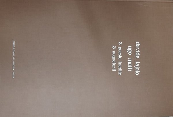 Tre poesie inedite Tre acqueforti