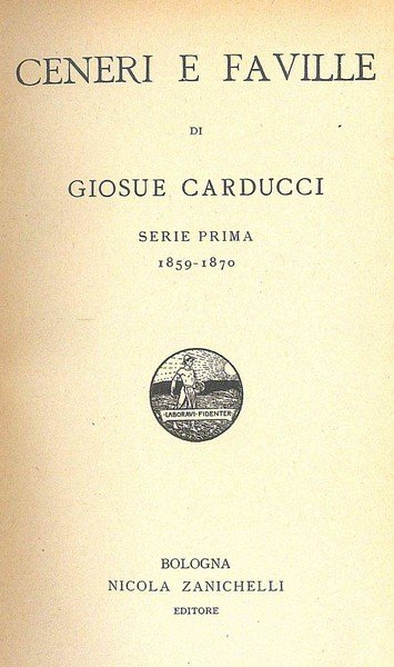 Ceneri e Faville di Giosue Carducci