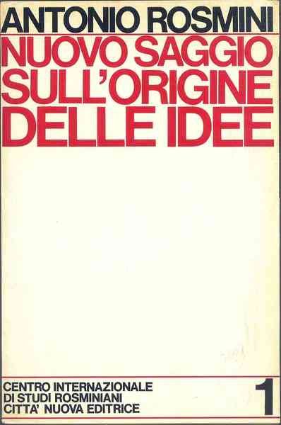 Nuovo saggio sull' origine delle idee