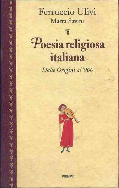 Poesia religiosa italiana. Dalle Origini al 900 | Immagine principale