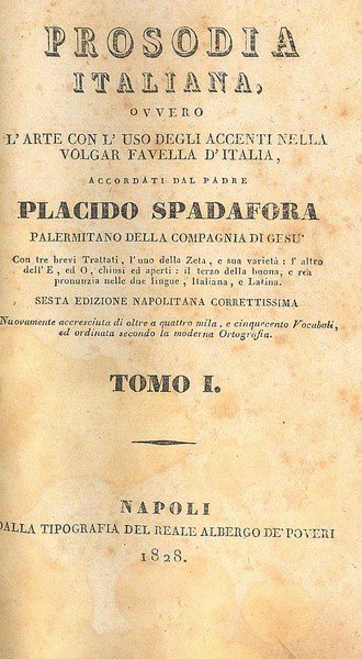 Prosodia italiana. Tomo I