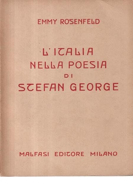 L'Italia nella poesia di Stefan George | Immagine principale