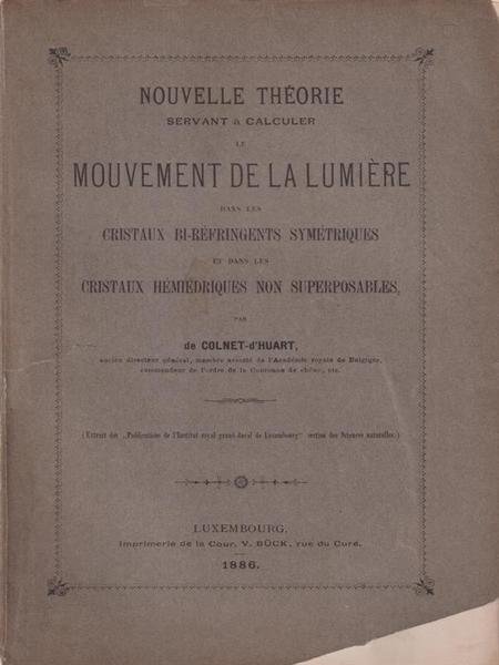 Nouvelle theorie servant a calculer le mouvement de la lumiere