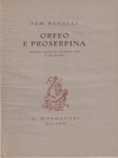 Orfeo e Proserpina | Immagine principale