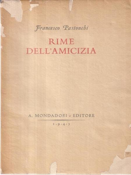 Rime dell'amicizia