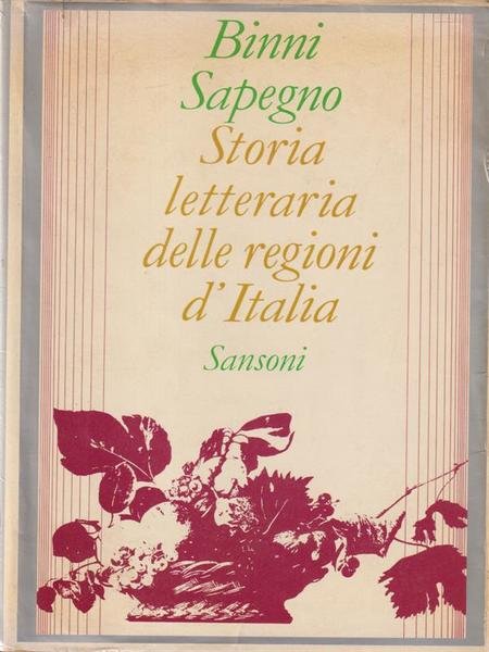 Storia letteraria delle regioni d'Italia