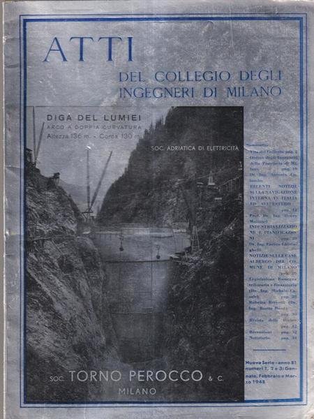 Atti del collegio degli ingegneri di Milano anno 81 n. …