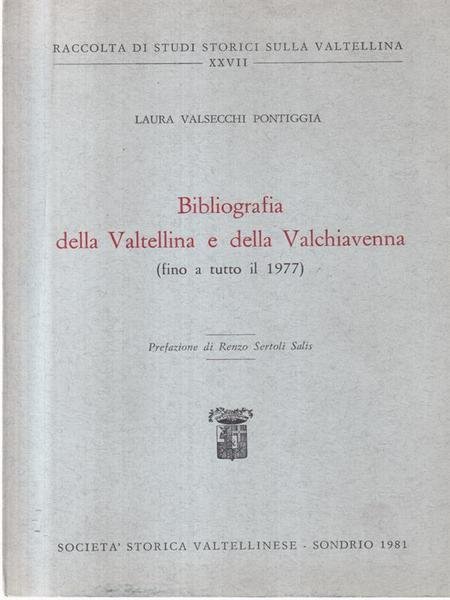 Bibliografia della Valtellina e della Valchiavenna | Immagine principale