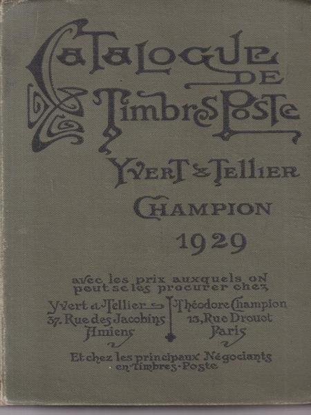 Catalogue de timbres poste 1929 | Immagine principale