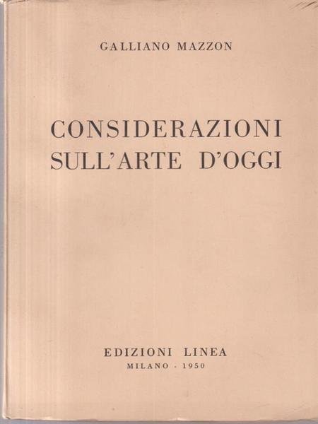 Considerazioni Sull'Arte D'Oggi
