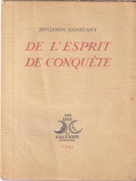 De l'esprit de conquete