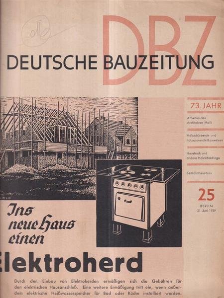 Deutsche Bauzeitung 25 - 21 Juni 1939