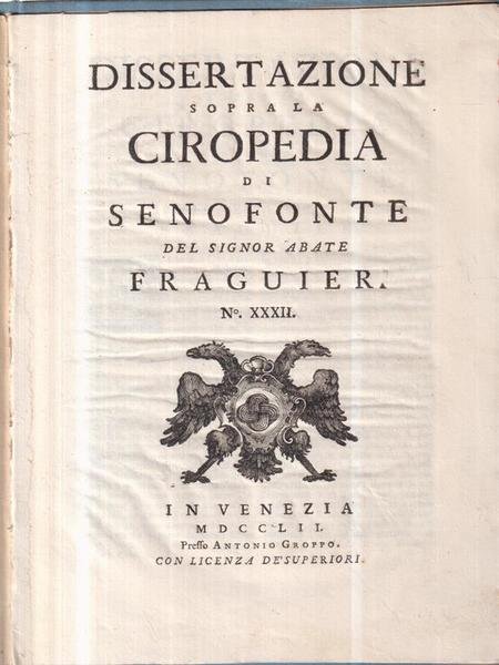 Dissertazione sopra la Ciropedia di Senofonte