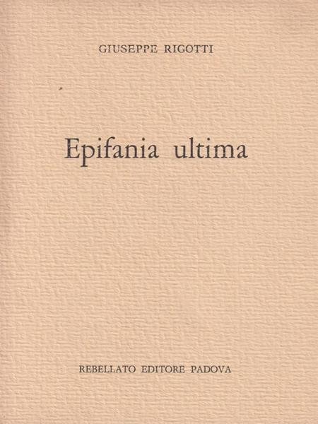 Epifania Ultima
