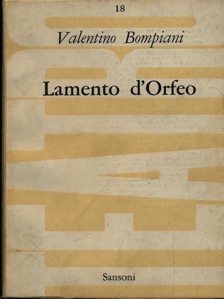 Lamento d'Orfeo