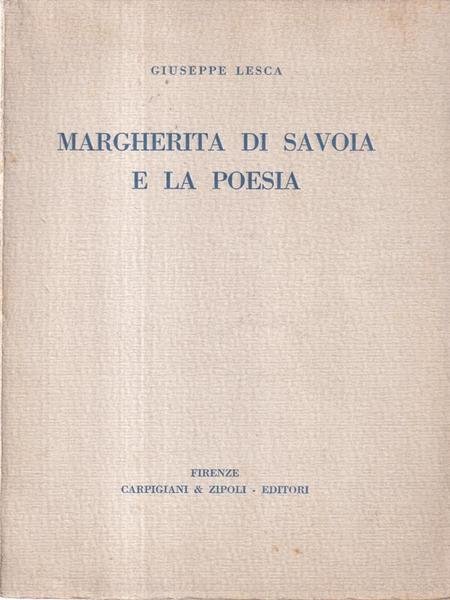 Margherita Di Savoia E La Poesia