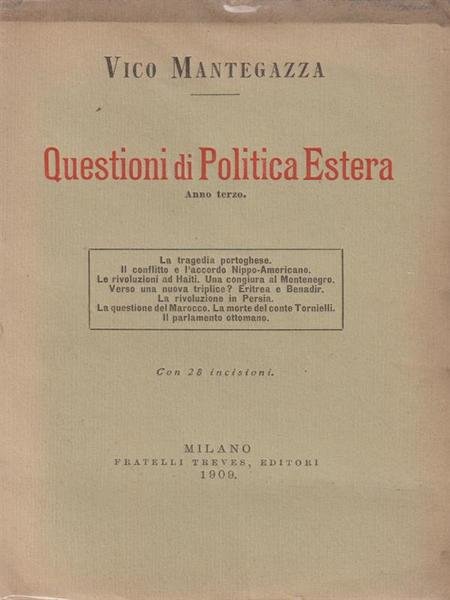 Questioni di politica estera. Anno terzo