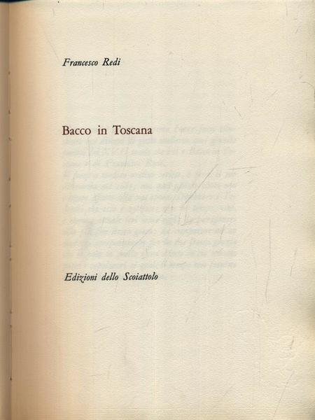 Bacco in Toscana