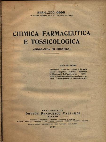 Chimica farmaceutica e tossicologica 2vv