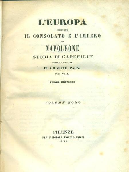 Consolato E Impero di Napoleone 5 voll.