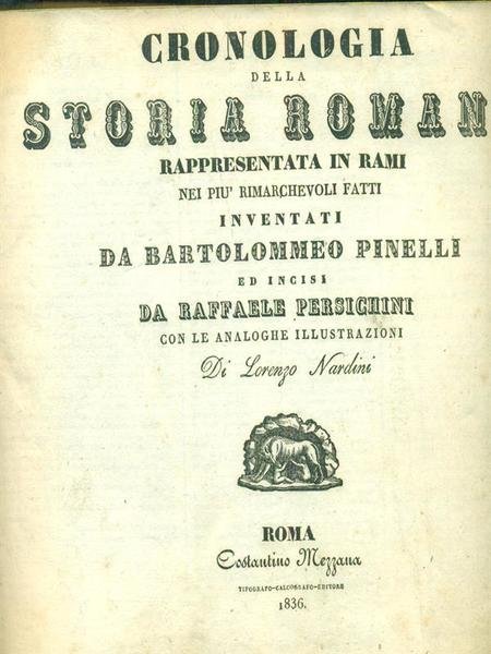 Cronologia della storia romana. Illustrazioni Lorenzo Nardi