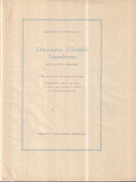 Dizionario filosofico napoletano. Detti, motti, proverbi