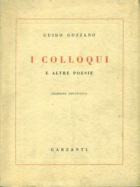 I Colloqui e altre poesie