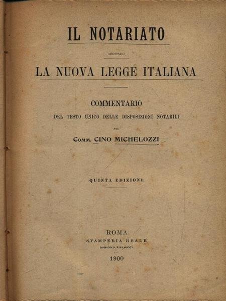 Il Il notariato secondo la nuova legge italiana