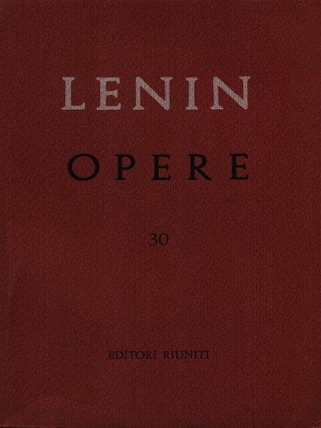 Opere vol. 30 | Immagine principale