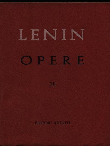 Opere vol. 28 | Immagine principale