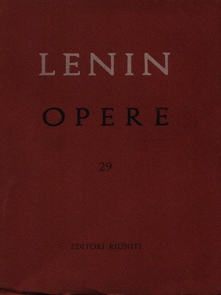 Opere vol. 29 | Immagine principale