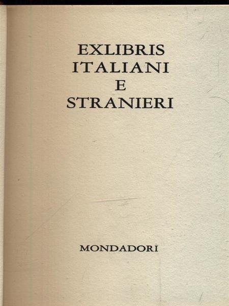 Exlibris italiani e stranieri | Immagine principale