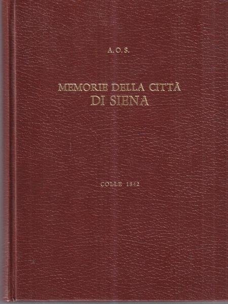 Memorie della citta' di Siena | Immagine principale