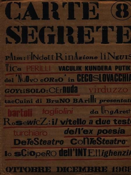Carte segrete n. 8/ottobre-dicembre 1968