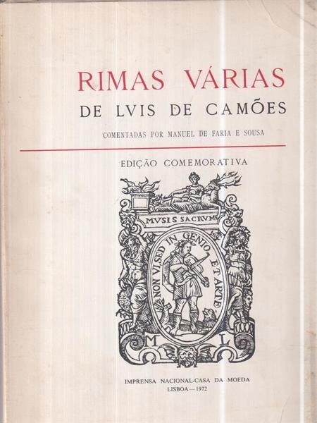 Rimas varias de Luis De Camoes 2 voll | Immagine principale