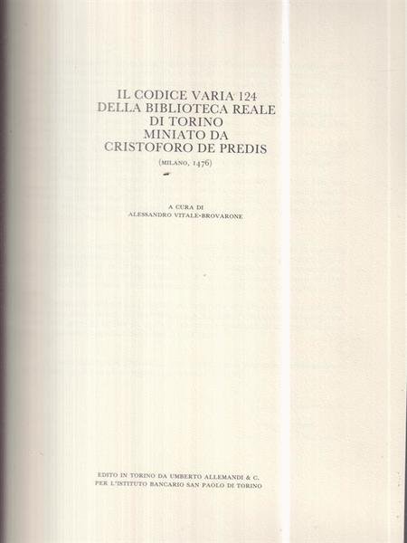Il Codice Varia 124 della Biblioteca Reale di Torino. 2 … | Immagine principale