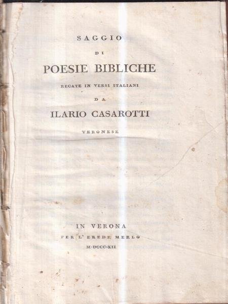Saggio di poesie bibliche