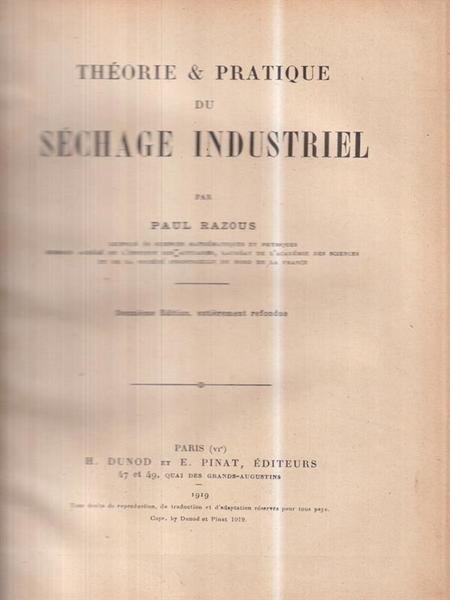 Theorie & pratique du sachage industriel