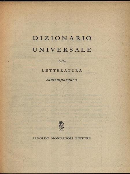 Dizionario universale della letteratura contemporanea E/K | Immagine principale