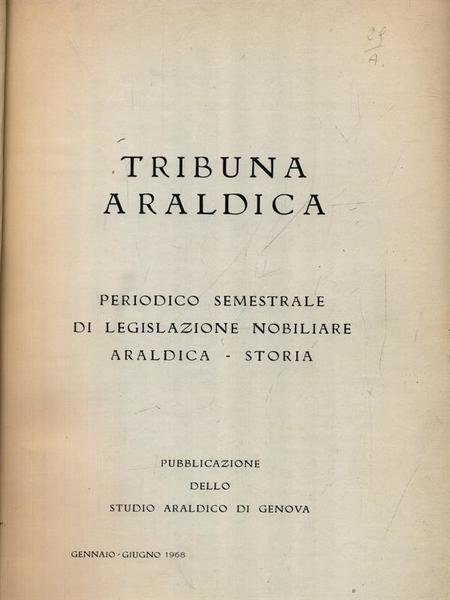 Tribuna araldica 1968-1969-1970