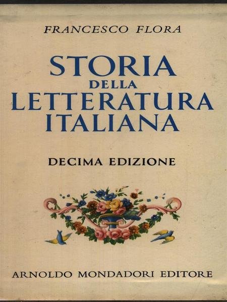 Storia della letteratura italiana 5vv