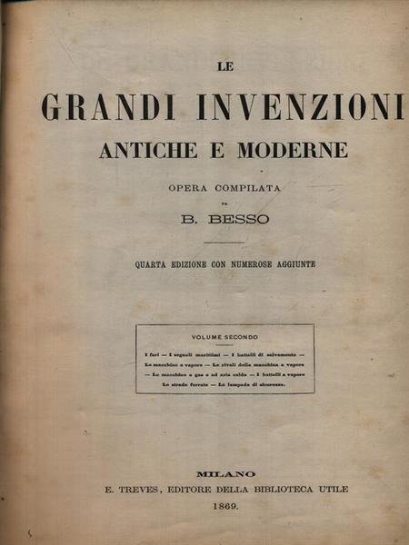 Le grandi invenzioni antiche e moderne 2vv
