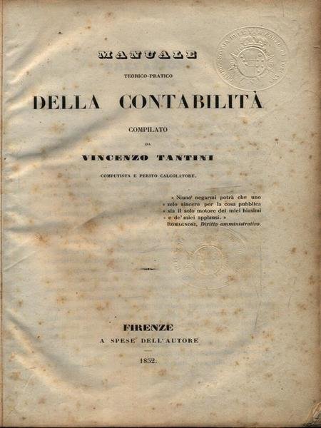Manuale della contabilita'
