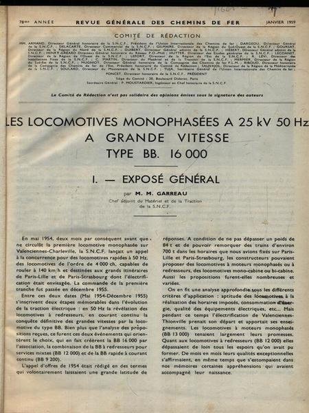 Revue general des Chemins de Fer 1959