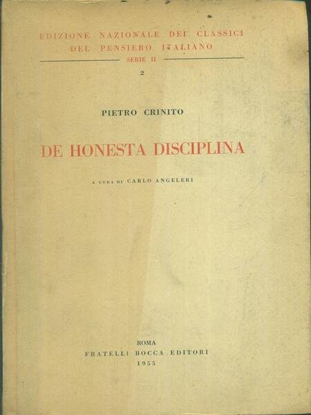 De honesta disciplina | Immagine principale