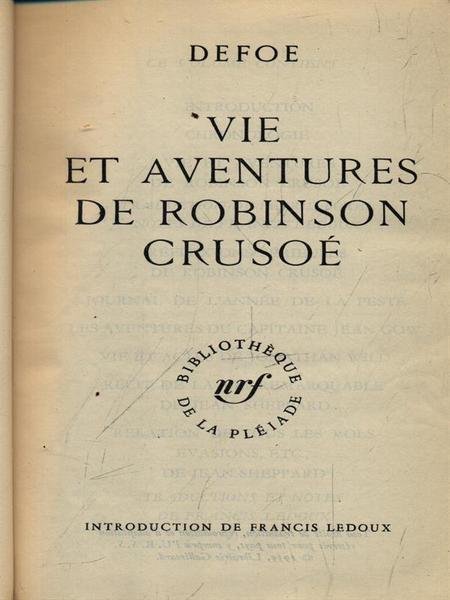 Vie et adventures de Robinson Crusoe | Immagine principale