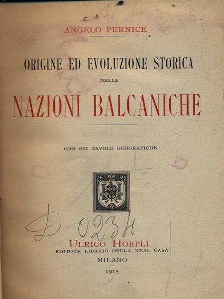 Origine ed evoluzione storica delle nazioni balcaniche