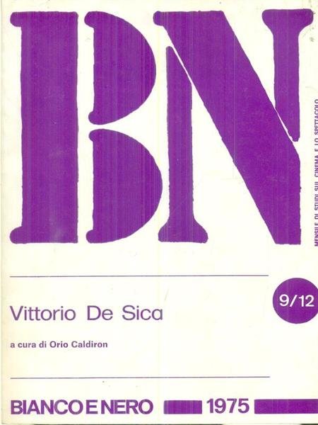 BN n.9/12 - settembre-dicembre 1975 - Vittorio De Sica (autografato)